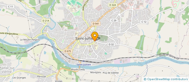 localisation de l'entreprise SCI DES VIEUX REMPARTS à SAINT-JUNIEN