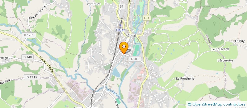 localisation de l'entreprise SCI DES VIGERIES  OBJAT