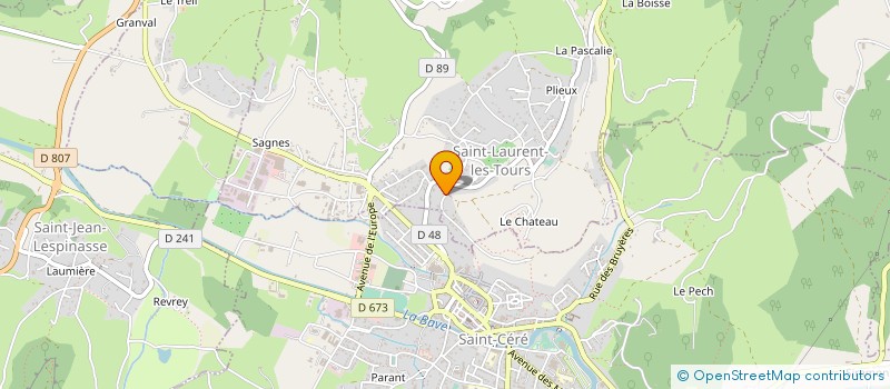 localisation de l'entreprise SCI DES VIGNALS  SAINT-LAURENT-LES-TOURS