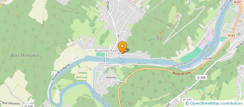 localisation de l'entreprise SCI DES VIGNES  AVANNE-AVENEY