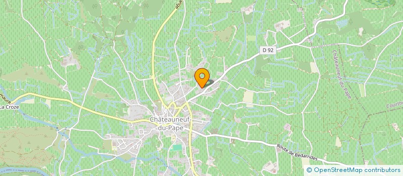 localisation de l'entreprise SCI DES VIGNES  CHATEAUNEUF-DU-PAPE