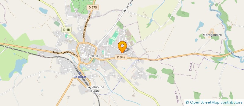 localisation de l'entreprise SCI DES VIGNES  LE DORAT