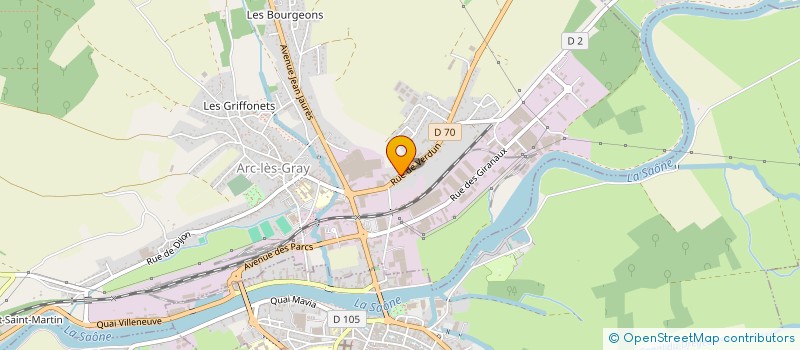 localisation de l'entreprise SCI DES VIGNES  ARC-LES-GRAY