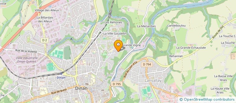 localisation de l'entreprise SCI DES VIGNES  DINAN