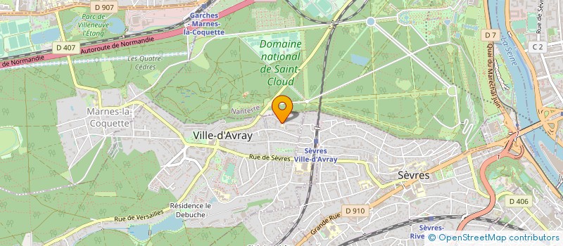 localisation de l'entreprise SCI DES VIGNES  VILLE-D'AVRAY