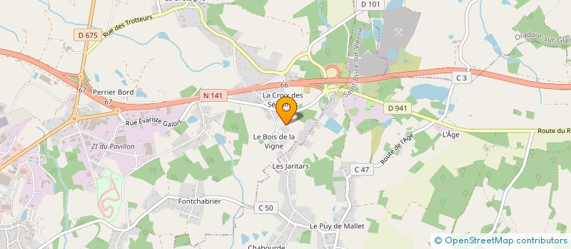 localisation de l'entreprise SCI DES VIGNES à SAINT-JUNIEN