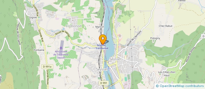 localisation de l'entreprise SCI DES VIGNES  CORBONOD