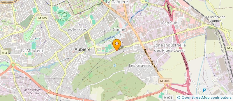 localisation de l'entreprise SCI DES VIGNES D'AUBIERE  AUBIERE