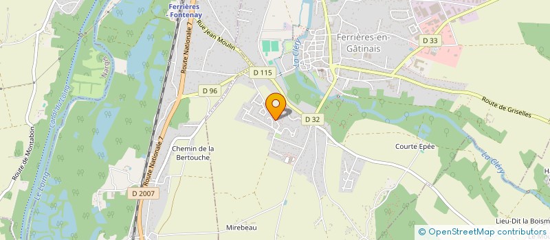 localisation de l'entreprise SCI DES VIGNES DE SAINT LAZARE à FERRIERES-EN-GATINAIS