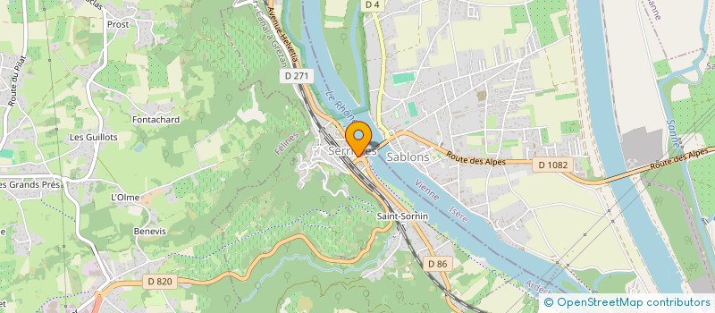 localisation de l'entreprise SCI DES VIGNOBLES  SERRIERES