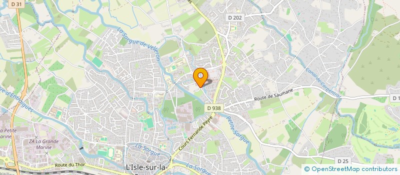 localisation de l'entreprise SCI DES VIGNOBLES DE LA ROYERE  L'ISLE-SUR-LA-SORGUE