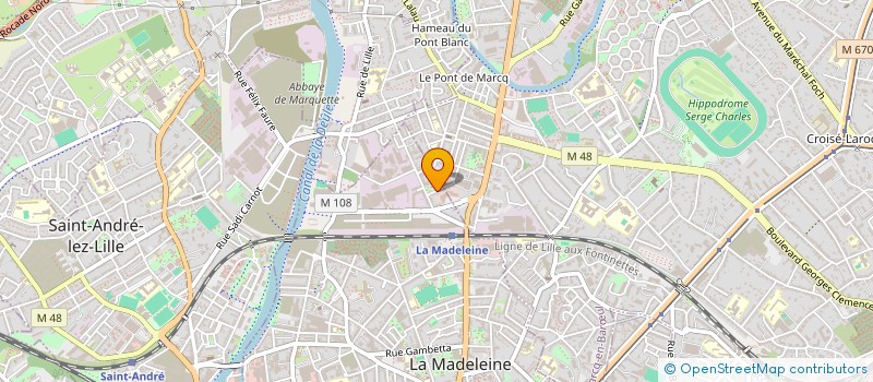 localisation de l'entreprise SCI DES VILLAS à LA MADELEINE