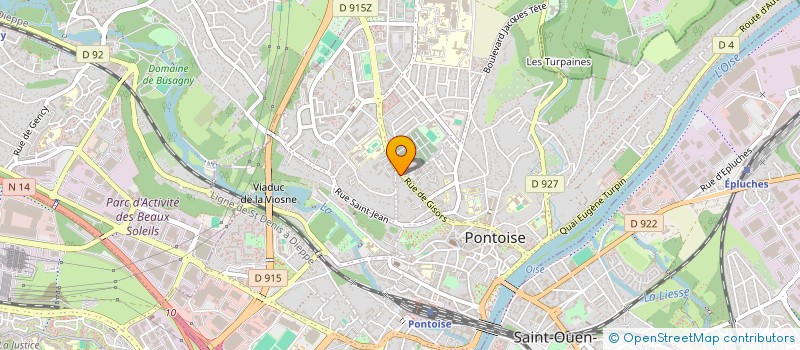 localisation de l'entreprise SCI DES VINETS  PONTOISE