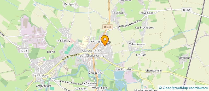 localisation de l'entreprise SCI DES VINGT COUPEES  SAINT-DIDIER-SUR-CHALARONNE