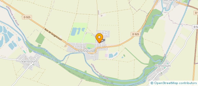 localisation de l'entreprise SCI DES VINS  VILLENEUVE-SUR-AISNE