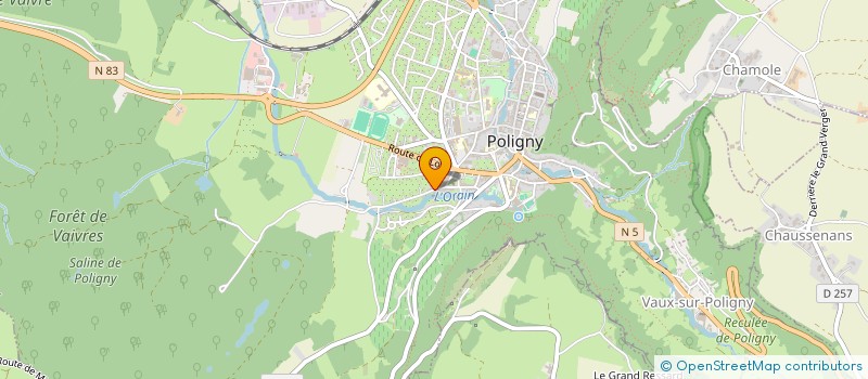 localisation de l'entreprise SCI DES VIOLETTES  POLIGNY