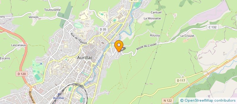localisation de l'entreprise SCI DES VISITANDINES à AURILLAC