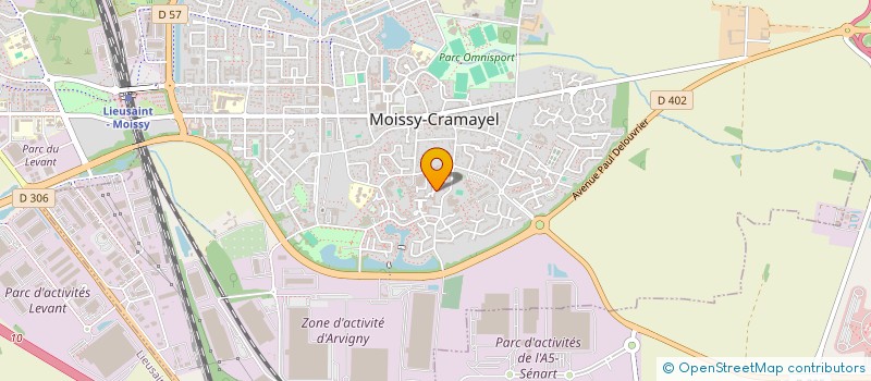 localisation de l'entreprise SCI DES VIVIERS  MOISSY-CRAMAYEL