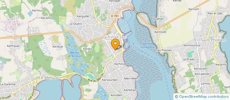 localisation de l'entreprise SCI DES VOILIERS  LA TRINITE-SUR-MER