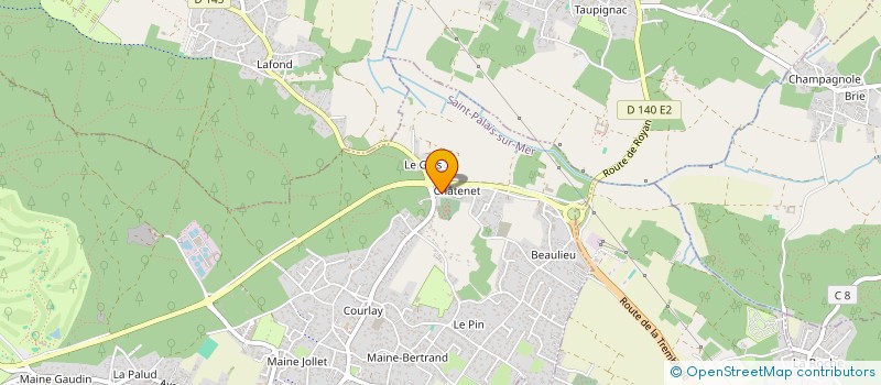 localisation de l'entreprise SCI DES VOLUBILIS ST PALAIS SUR MER  SAINT-PALAIS-SUR-MER