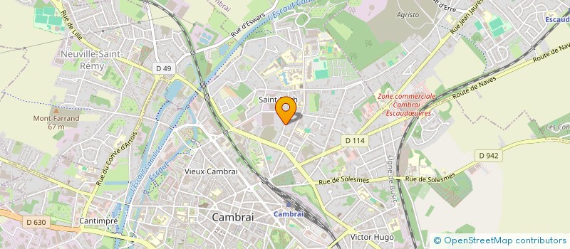 localisation de l'entreprise SCI DES VOSGES  CAMBRAI