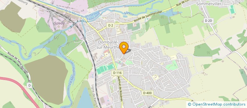 localisation de l'entreprise SCI DES VOSGES  DOMBASLE SUR MEURTHE