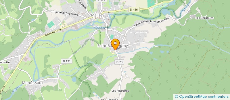localisation de l'entreprise SCI DES VOSGES SAONOISES  MELISEY