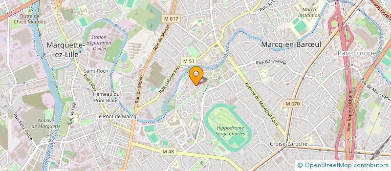 localisation de l'entreprise SCI DES VOUZIERS à MARCQ-EN-BARŒUL