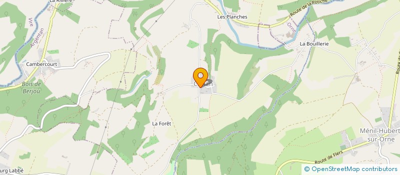 localisation de l'entreprise SCI DES VOYAGEURS à MENIL HUBERT SUR ORNE