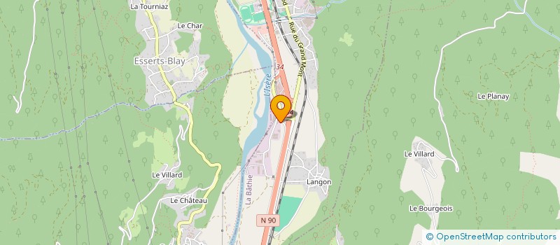 localisation de l'entreprise SCI DES VRAIS AMIS  LA BATHIE