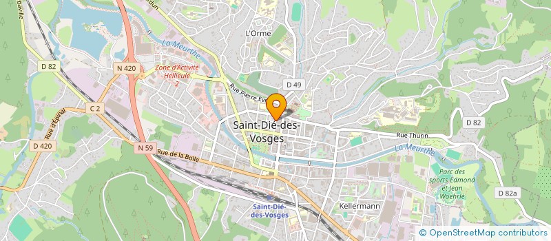 localisation de l'entreprise SCI DES WATTS  SAINT-DIE-DES-VOSGES