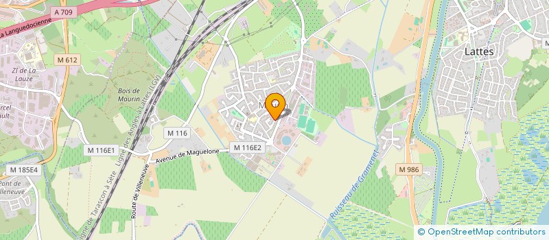 localisation de l'entreprise SCI DES YEUSES à LATTES