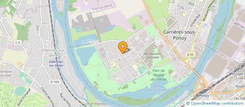 localisation de l'entreprise SCI DES Z' AMIS PECHEURS  CARRIERES-SOUS-POISSY