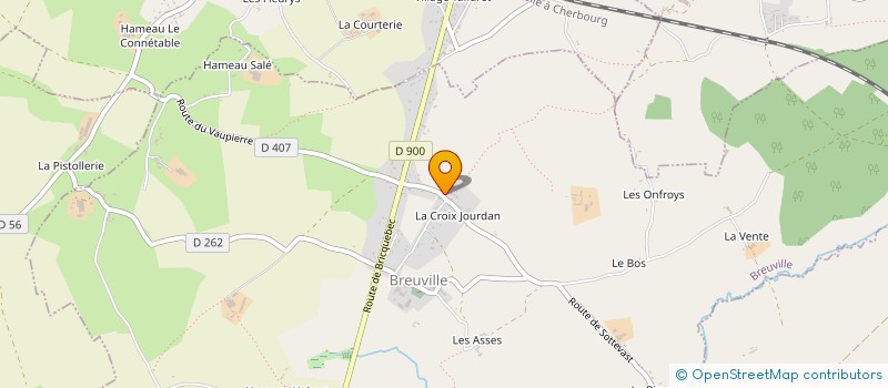 localisation de l'entreprise SCI DES ZAMONS à BRICQUEBEC-EN-COTENTIN