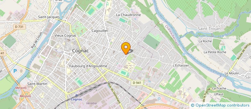 localisation de l'entreprise SCI DES ZAZAQUELS à COGNAC
