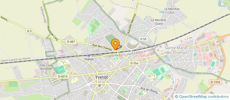 localisation de l'entreprise SCI DES ZIG ZAG  YVETOT