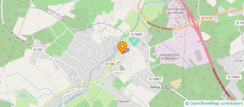 localisation de l'entreprise SCI DES2F  LA BREDE