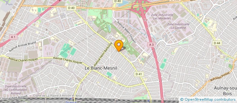 localisation de l'entreprise SCI DES4 à LE BLANC-MESNIL
