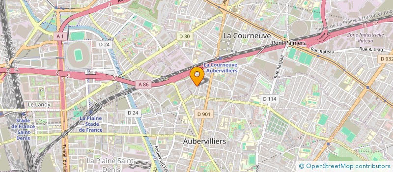 localisation de l'entreprise SCI DESA à LA COURNEUVE