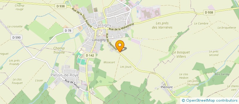 localisation de l'entreprise SCI DESACHY DUPONT  LASSIGNY