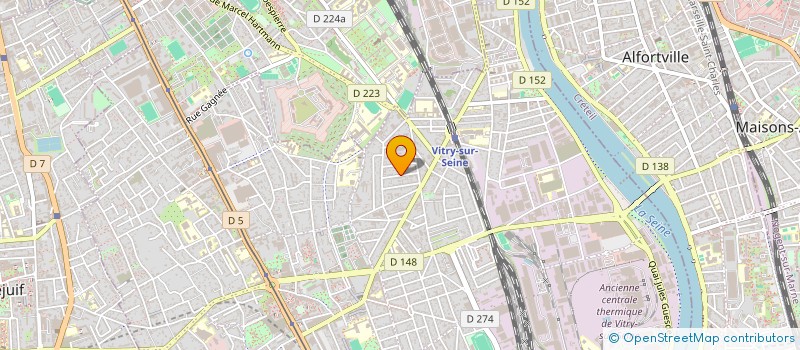 localisation de l'entreprise SCI DESAISSEMENT- SAUGNAC  VITRY-SUR-SEINE