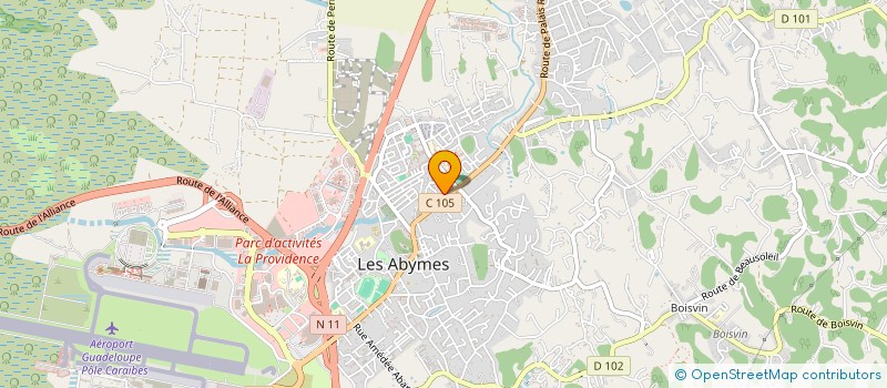 localisation de l'entreprise SCI DESALY à LES ABYMES