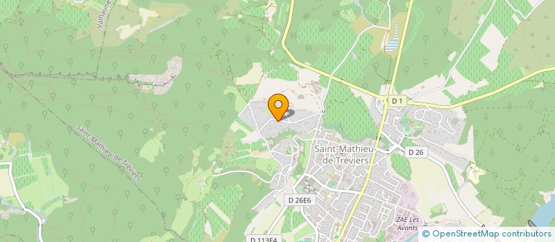 localisation de l'entreprise SCI DESAME  SAINT-MATHIEU-DE-TREVIERS