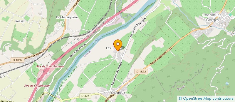 localisation de l'entreprise SCI DESAULES  IZERON