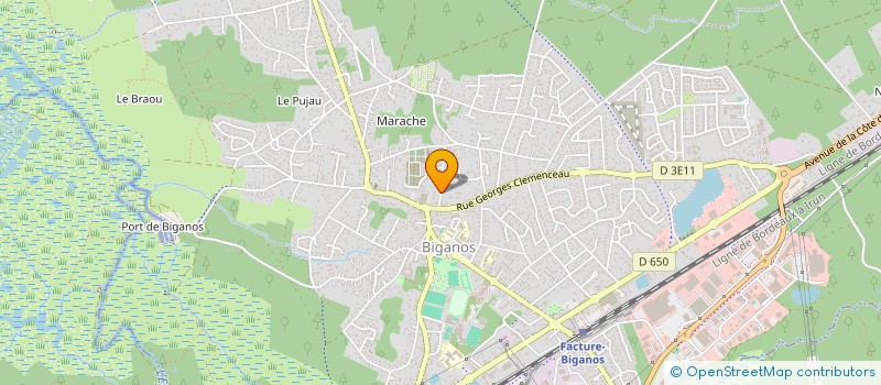 localisation de l'entreprise SCI DESBARAX  BIGANOS