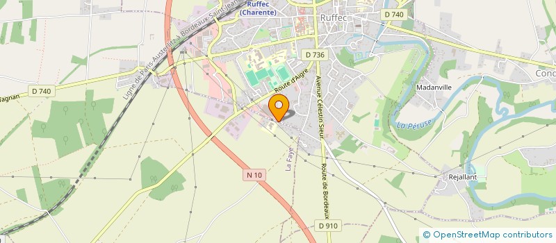 localisation de l'entreprise SCI DESBLES  RUFFEC