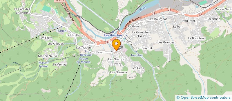 localisation de l'entreprise SCI DESBOIS FAMILY  LES HOUCHES