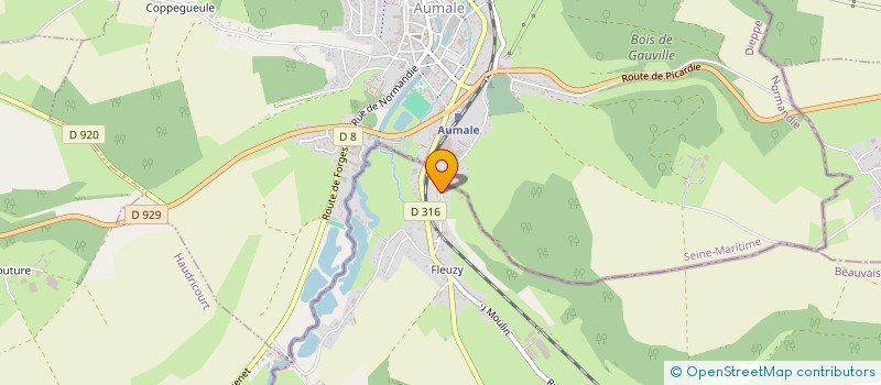 localisation de l'entreprise SCI DESCAMPS  QUINCAMPOIX-FLEUZY