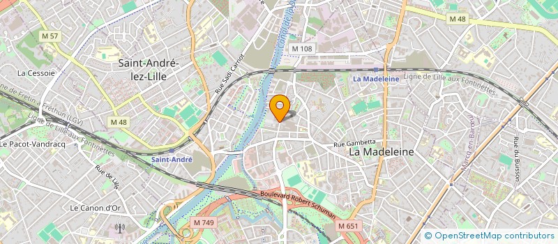 localisation de l'entreprise SCI DESCAMPS BERKEM à LA MADELEINE