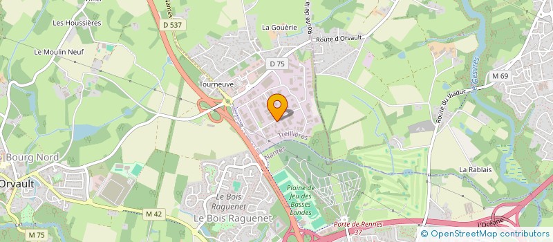 localisation de l'entreprise SCI DESCARTES  TREILLIERES